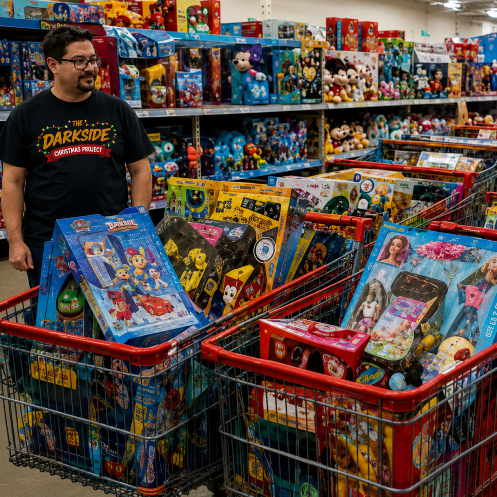 darkside christmas project shopping for smiles